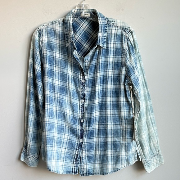 Dylan Plaid Button Up Long Sleeve Shirt Small NWT - Picture 6 of 8